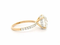18 krt. geel gouden ring met diamanten 6,00 crt. - afbeelding 17 van  18