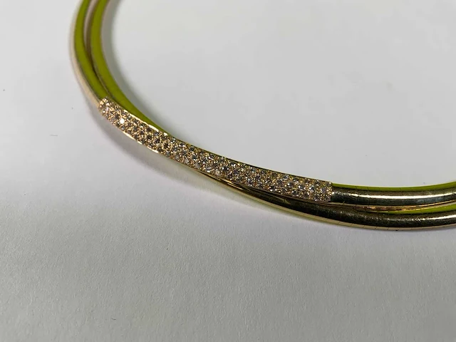 18 krt geelgouden choker ketting - afbeelding 5 van  5