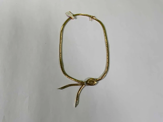 18 krt geelgouden collier ketting - afbeelding 1 van  4
