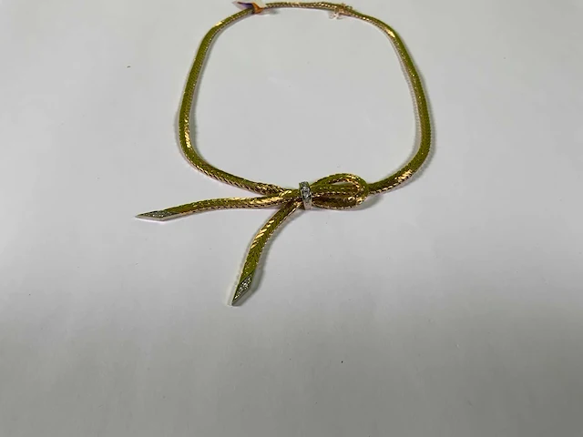 18 krt geelgouden collier ketting - afbeelding 2 van  4