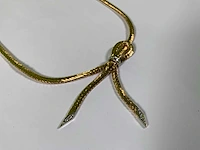 18 krt geelgouden collier ketting - afbeelding 3 van  4