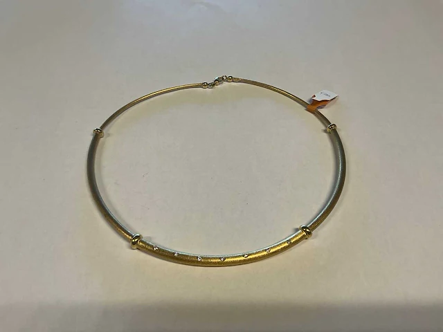 18 krt geelgouden ketting - afbeelding 1 van  3
