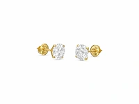 18 krt. geelgouden oorstekers met 2,05 crt. diamant - afbeelding 6 van  7