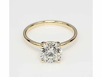 18 krt. geelgouden ring met 3,00 crt. diamant - afbeelding 4 van  6