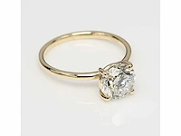 18 krt. geelgouden ring met 3,00 crt. diamant - afbeelding 6 van  6