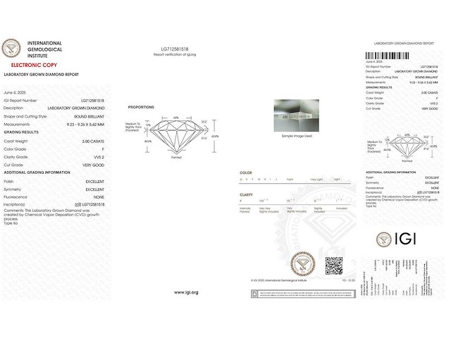 18 krt. geelgouden ring met 3,00 crt. diamant - afbeelding 3 van  6