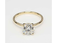 18 krt. geelgouden ring met 3,00 crt. diamant - afbeelding 5 van  6