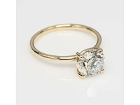 18 krt. geelgouden ring met 3,00 crt. diamant - afbeelding 6 van  6