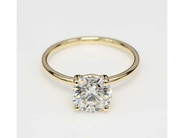 18 krt. geelgouden ring met 3,00 crt. diamant - afbeelding 3 van  6