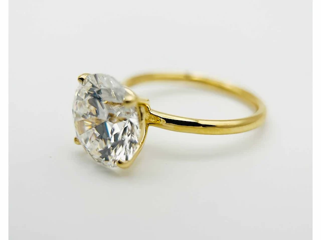 18 krt. geelgouden ring met 5,02 crt. diamant - afbeelding 1 van  7