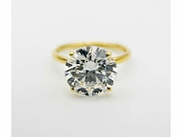 18 krt. geelgouden ring met 5,02 crt. diamant - afbeelding 3 van  7