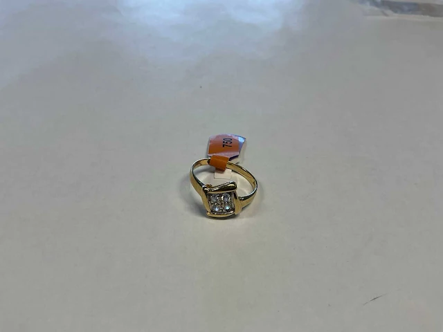 18 krt geelgouden ring - afbeelding 1 van  3
