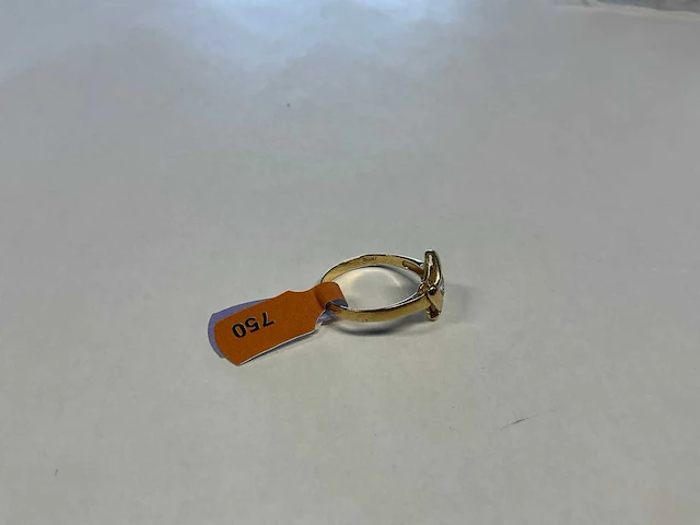 18 krt geelgouden ring - afbeelding 3 van  3