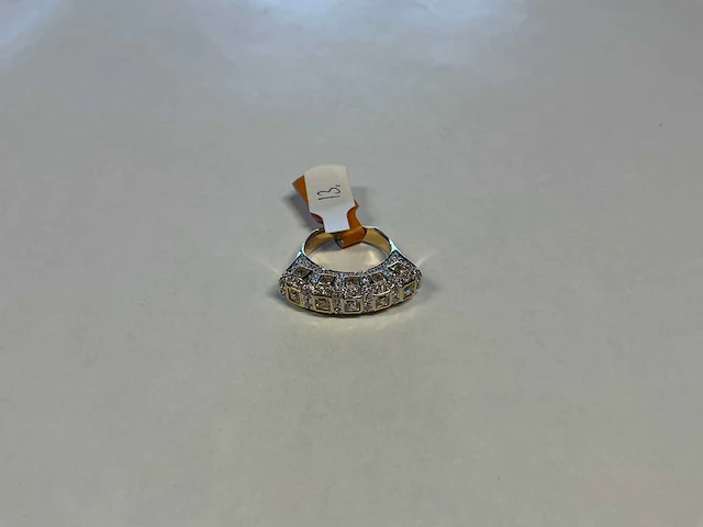 18 krt geelgouden ring - afbeelding 1 van  4