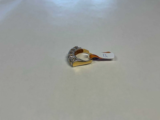 18 krt geelgouden ring - afbeelding 2 van  4