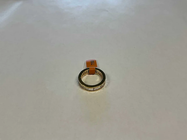 18 krt geelgouden ring - afbeelding 1 van  3