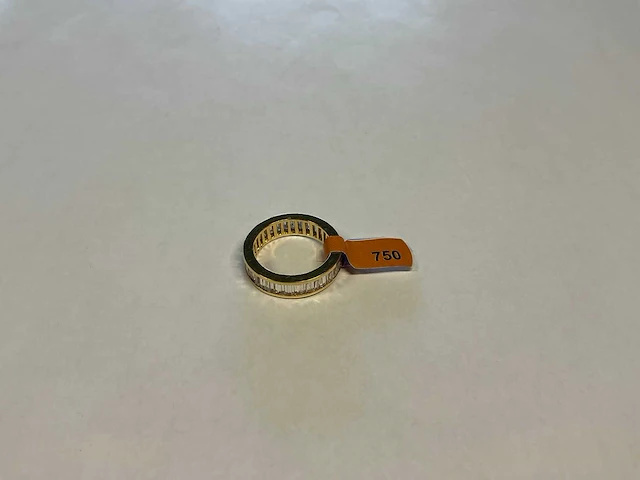 18 krt geelgouden ring - afbeelding 2 van  3