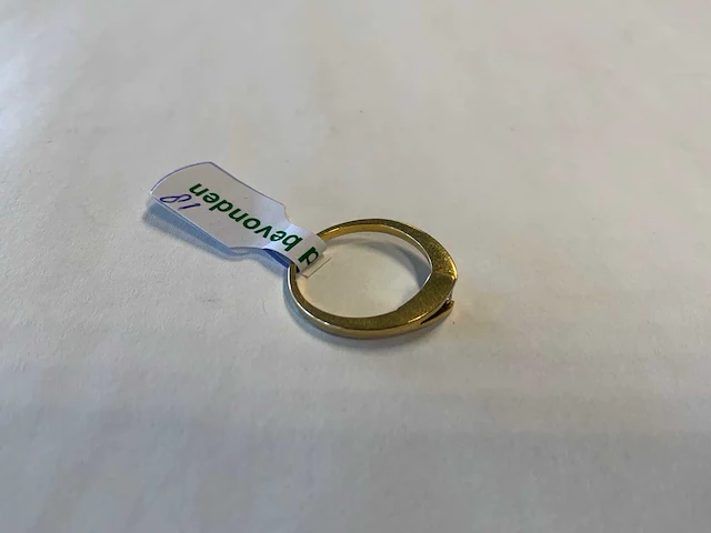 18 krt geelgouden ring - afbeelding 2 van  4