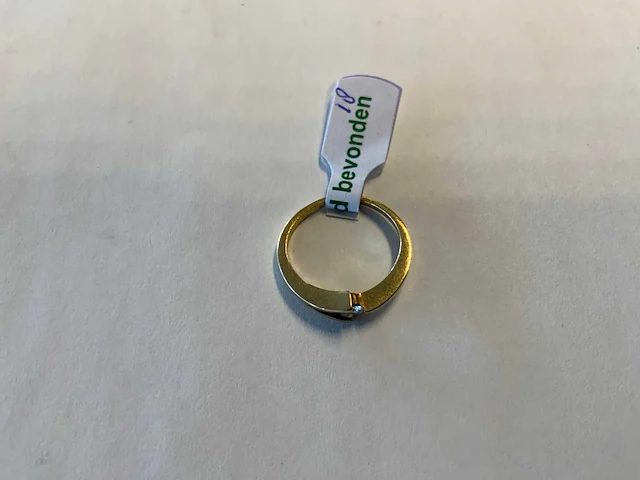 18 krt geelgouden ring - afbeelding 4 van  4