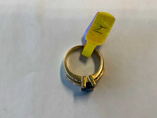 18 krt geelgouden ring - afbeelding 4 van  4