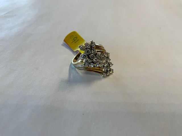 18 krt geelgouden ring - afbeelding 3 van  4