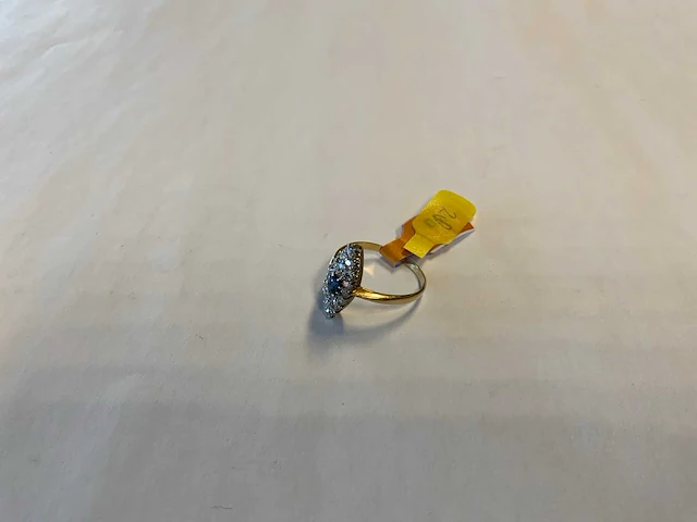 18 krt geelgouden ring - afbeelding 1 van  4