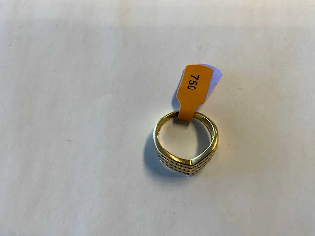 18 krt geelgouden ring - afbeelding 4 van  4