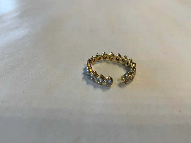 18 krt geelgouden ring - afbeelding 5 van  5