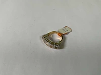 18 krt geelgouden ring - afbeelding 1 van  4