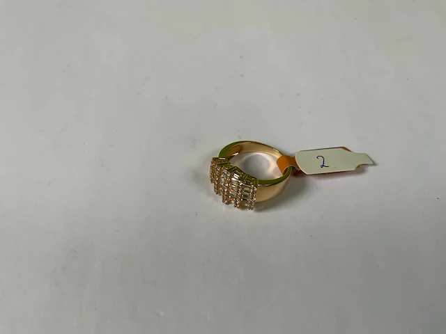 18 krt geelgouden ring - afbeelding 1 van  5