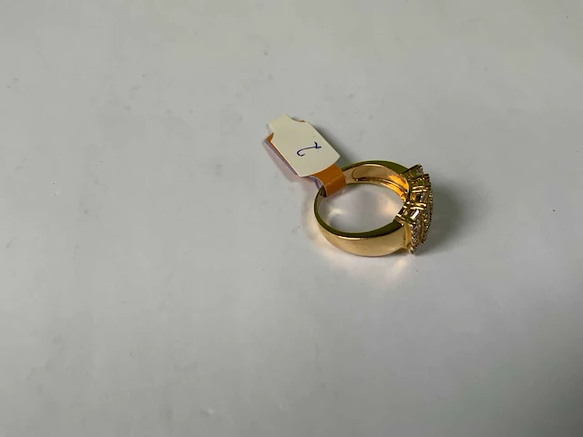 18 krt geelgouden ring - afbeelding 2 van  5