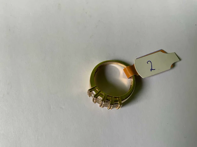 18 krt geelgouden ring - afbeelding 4 van  5