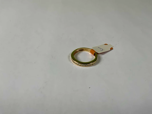 18 krt geelgouden ring - afbeelding 1 van  4