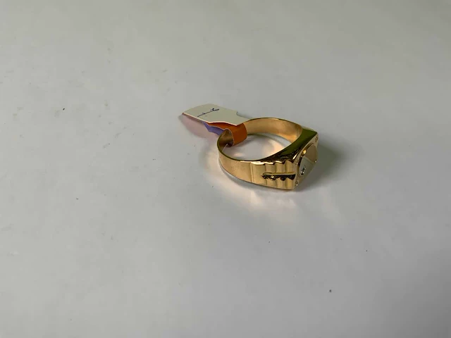 18 krt geelgouden ring - afbeelding 2 van  5