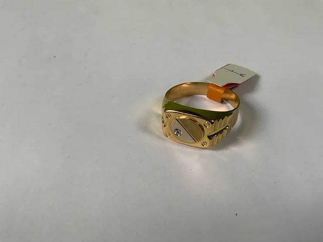 18 krt geelgouden ring - afbeelding 3 van  5