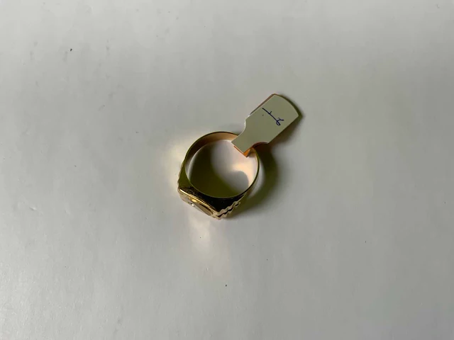 18 krt geelgouden ring - afbeelding 4 van  5