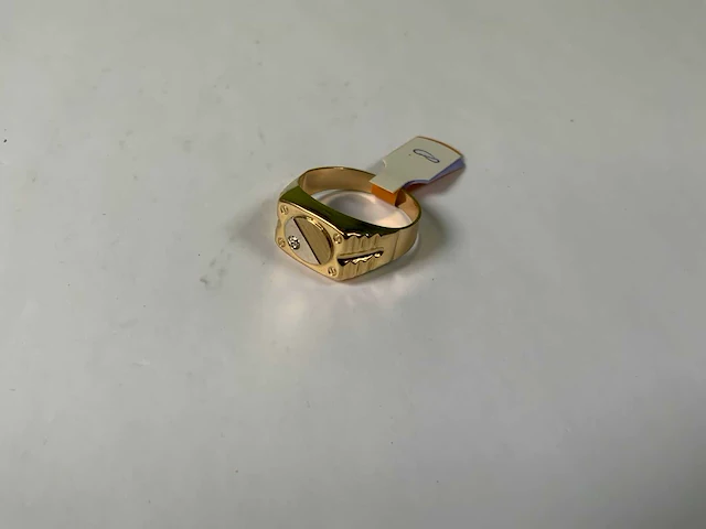 18 krt geelgouden ring - afbeelding 1 van  5