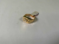 18 krt geelgouden ring - afbeelding 1 van  5
