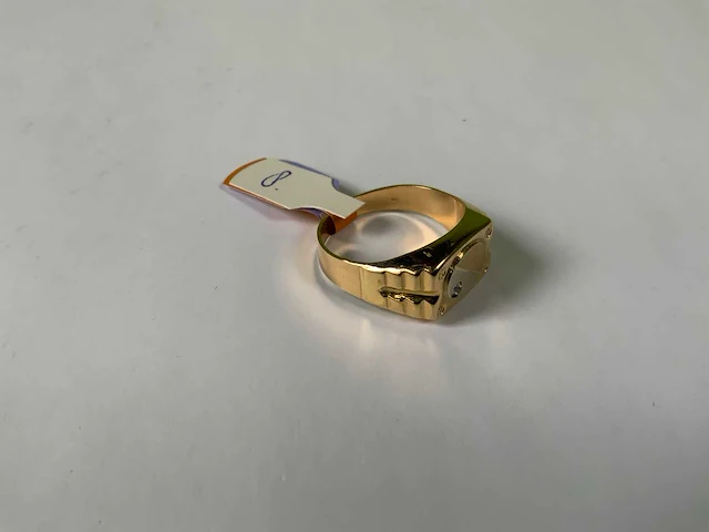 18 krt geelgouden ring - afbeelding 2 van  5