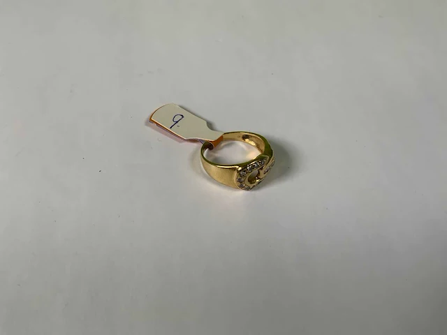 18 krt geelgouden ring - afbeelding 2 van  5