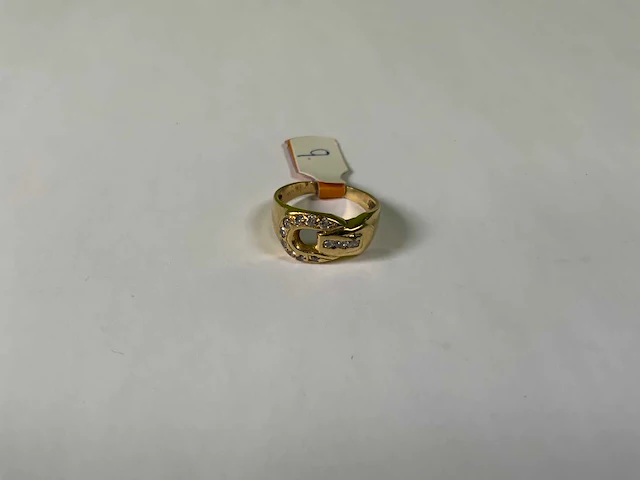 18 krt geelgouden ring - afbeelding 3 van  5
