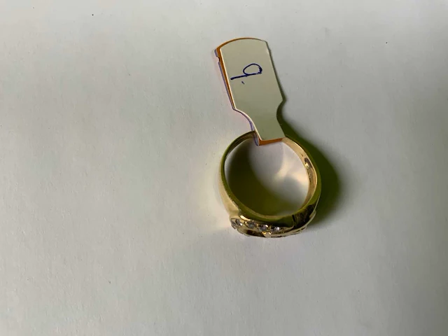 18 krt geelgouden ring - afbeelding 4 van  5