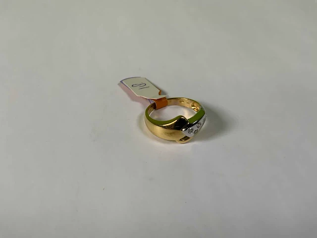 18 krt geelgouden ring - afbeelding 2 van  5