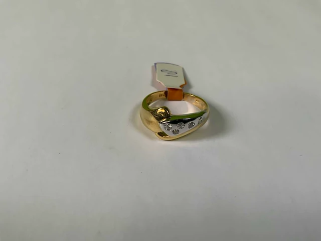 18 krt geelgouden ring - afbeelding 3 van  5