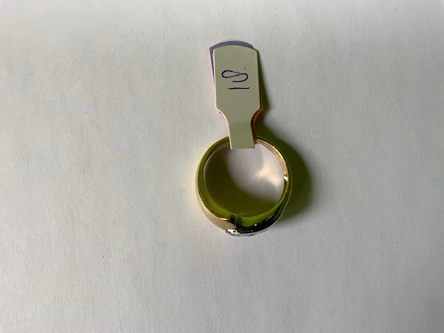 18 krt geelgouden ring - afbeelding 4 van  5