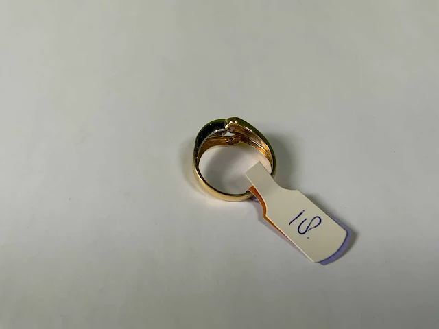 18 krt geelgouden ring - afbeelding 5 van  5