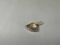 18 krt geelgouden ring - afbeelding 1 van  5