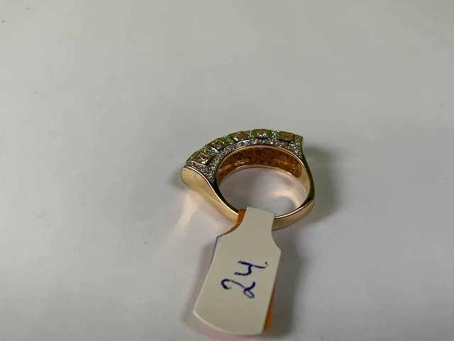 18 krt geelgouden ring - afbeelding 5 van  5