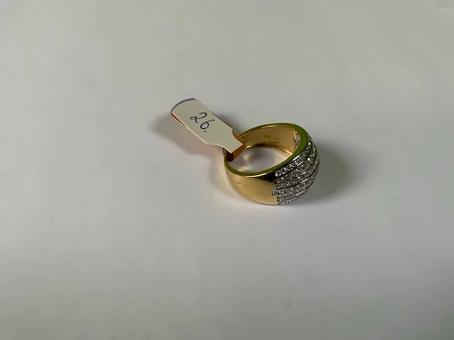 18 krt geelgouden ring - afbeelding 2 van  5
