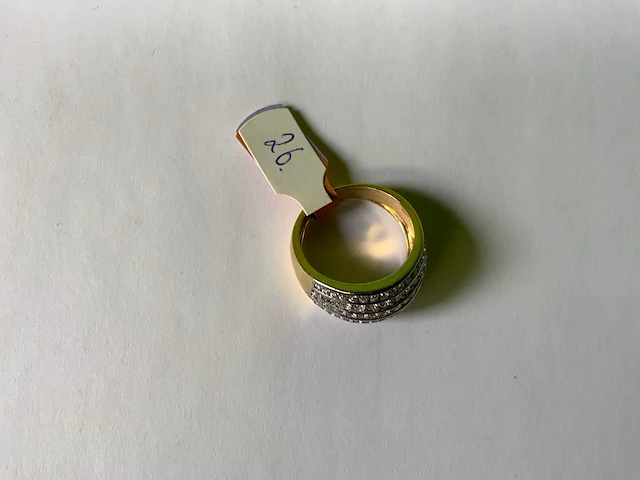 18 krt geelgouden ring - afbeelding 4 van  5